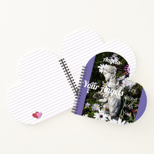 Ihre Engel sind immer bei Ihnen Blumengel Notizblock (Innenseite)