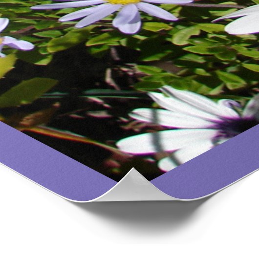 Ihre Engel sind immer bei Ihnen Blumengel Poster (Ecke)