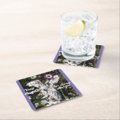 Ihre Engel sind immer bei Ihnen Blumengel Rechteckiger Pappuntersetzer (Vor Ort)