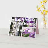 Ihre Engel sind immer dabei, Sie bekommen eine gut Karte (Gelbe Blume)