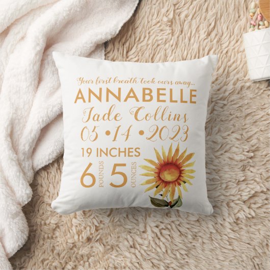 Ihre erste Atemsonnengeburt Kissen (Decke)