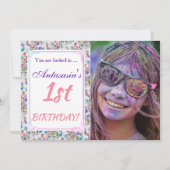 IHRE ERSTE GEBURTSTAGLICHE EINLADUNG (Vorderseite)