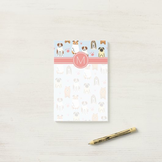 Ihre erste | Welpen und Paws Post-it Klebezettel (Auf Schreibtisch)