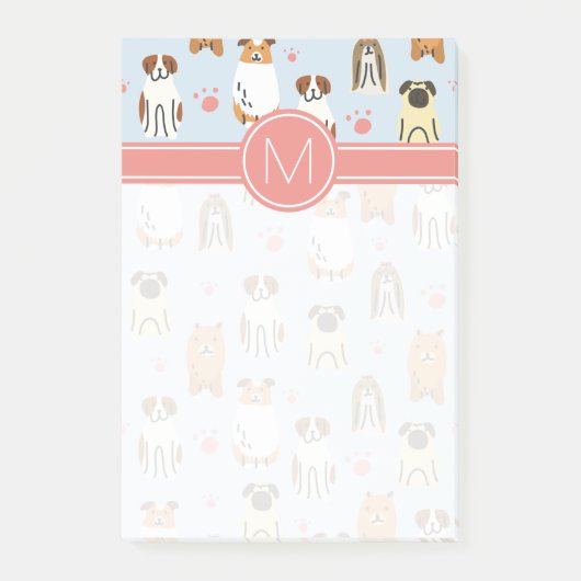 Ihre erste | Welpen und Paws Post-it Klebezettel (Vorderseite)