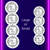 Ihre Extravagante Rahmen Runder Aufkleber