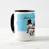 Ihre Familie als Schneeurlaub Tasse (Vorderseite Links)