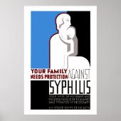 Ihre Familie braucht Schutz vor Syphilis Poster (Vorne)