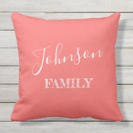 Ihre Familie Light Corner Pink & White Personalisi Kissen
