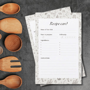 Ihre Familien-Rezept-Papierblätter