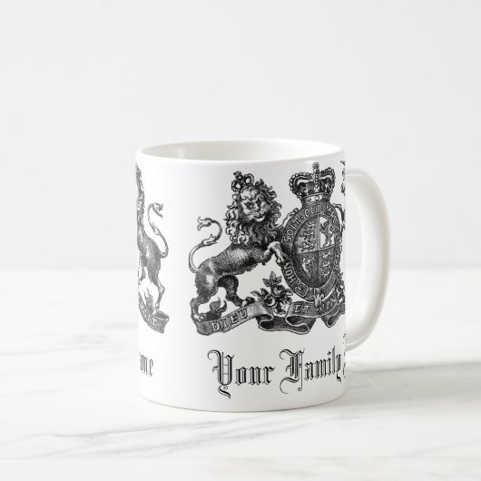 Ihre Familienname-kundengerechte Kaffeetasse (VorderseiteRechts)