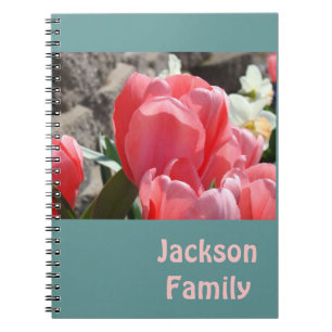 Ihre Familienname Notizbücher Frühlings Tulpen