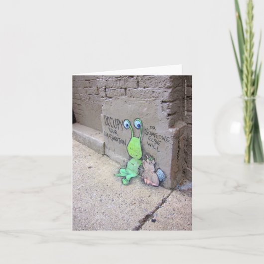 Ihre Fantasie einnehmen Karte (Vorderseite)