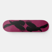 Ihre Farbe - Adlerfliege - Silhouette Skateboard (Horizontal)