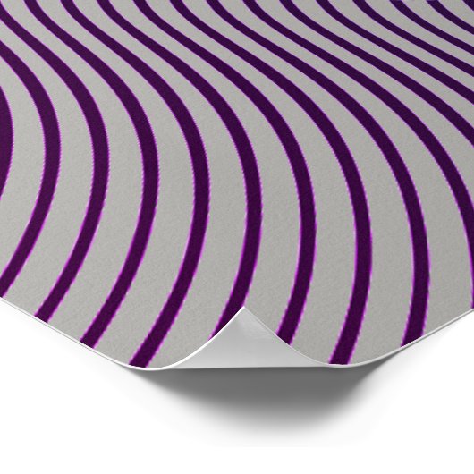 Ihre Farbe mit Op Art Waves Poster (Ecke)