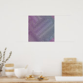 Ihre Farbe mit Op Art Waves Poster (Küche)
