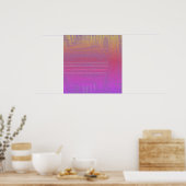 Ihre Farbe mit Op Art Waves Poster (Küche)