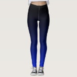 Ihre Farbe mit schwarzem Ombre Fade Gradient Leggings<br><div class="desc">Entwürfe von Umua. Gedruckt und ausgeliefert von Zazzle oder ihren Partnern.</div>