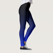 Ihre Farbe mit schwarzem Ombre Fade Gradient Leggings (Rechts)