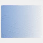 Ihre Farbe mit weißem Ombre Fade Gradient Fleecedecke (Vorderseite (Horizontal))
