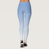 Ihre Farbe mit weißem Ombre Fade Gradient Leggings (Rückseite)