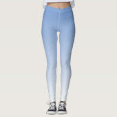 Ihre Farbe mit weißem Ombre Fade Gradient Leggings (Vorderseite)