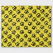 Ihre Farbe und Sun-Blitze Geschenkpapier (Flach)