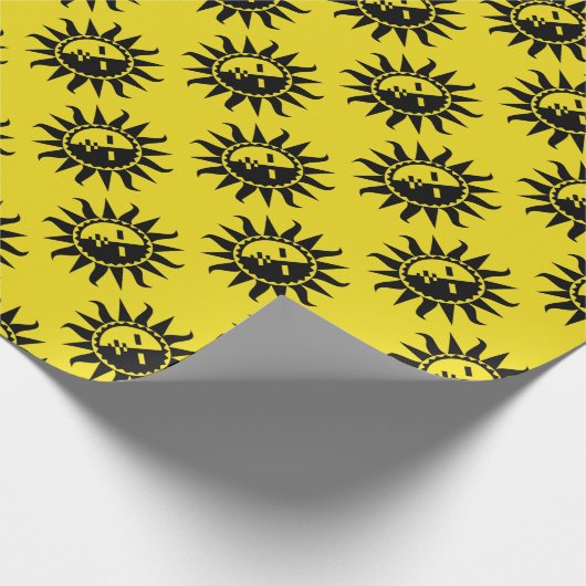 Ihre Farbe und Sun-Blitze Geschenkpapier (Ecke)