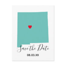 Ihre Farben New Mexico Karte Save the Date gestalt