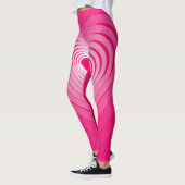 Ihre Farben - Rosa Herz Liebe zieht Leggings (Links)