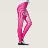 Ihre Farben - Rosa Herz Liebe zieht Leggings (Rechts)
