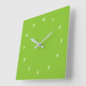 Ihre Farbennummern Schriftart Personalisierte Wand Quadratische Wanduhr (Winkel)