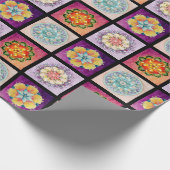 Ihre farbigen Mandalase, die Papier umblättern - S Geschenkpapier (Ecke)