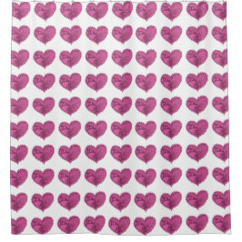 Ihre Farbwahl dekoratives Herzmuster Duschvorhang