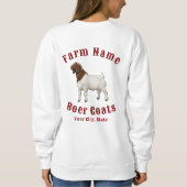 Ihre Farm Boer-Ziegen Sweatshirt (Rückseite)