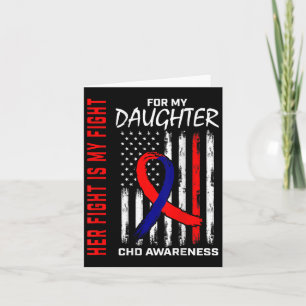 Ihre Fight Chd Awareness Tochter American Flag Byb Karte