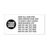 Ihre Firmenlogo-Adresse 8 Textzeilen enorm Permastempel (Design)