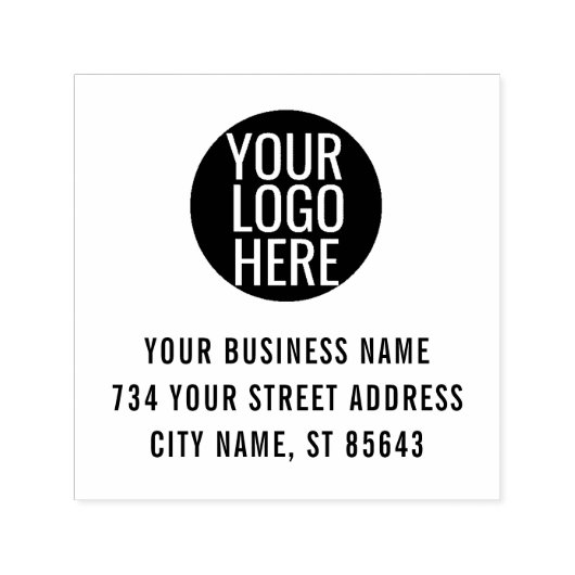 Ihre Firmenlogo-Adresse anpassen Permastempel (Design)
