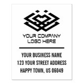 Ihre Firmenlogo-Adresse Gummistempel (Prägung)