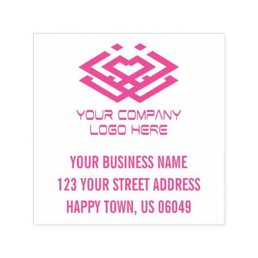 Ihre Firmenlogo-Adresse Permastempel (Design)