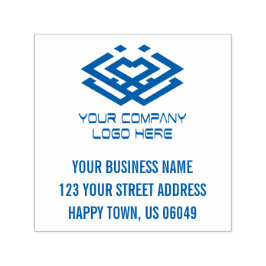 Ihre Firmenlogo-Adresse Permastempel