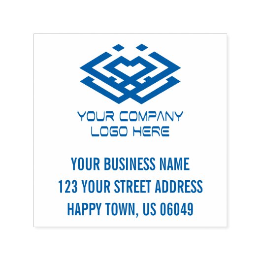 Ihre Firmenlogo-Adresse Permastempel (Design)