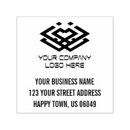 Ihre Firmenlogo-Adresse Permastempel