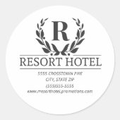 Ihre Firmenlogo-Adresse Runder Aufkleber (Vorderseite)