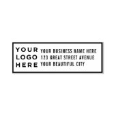 Ihre Firmenlogo-Adresse Selbstfarbige Briefmarke Permastempel (Design)