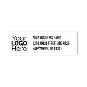 Ihre Firmenlogo-Adresse Selbstfarbige Briefmarke Permastempel (Design)