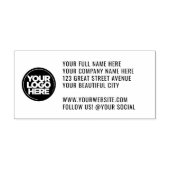 Ihre Firmenlogo-Adresse Website Social Large Permastempel (Design)