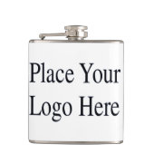 Ihre Firmenlogo-Flasche Flachmann (Vorderseite)