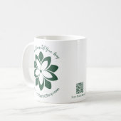 🌸 Ihre florale Geschichte Florist Markenwerbung Kaffeetasse (Vorderseite Links)