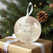 Ihre Flüge waren fertig Gold Foto Memorial Kardina Ornament