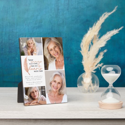 Ihre Flüge waren fertig Rose Gold Beileid Fotos Fotoplatte (Seite)